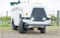  ?? Photo / Robotics Plus ?? Tauranga-based Robotics Plus' hybrid vehicle was showcased at the FIRA agricultur­al robotics event in California.