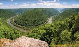  ??  ?? The New River Gorge in West Virginia: millions of years in the making; now a national park. Photograph: Alamy Stock Photo