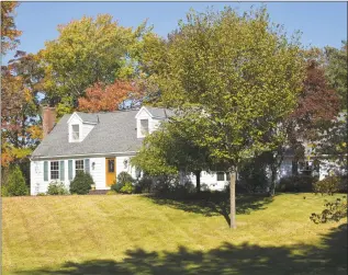  ?? Alexander Soule / Hearst Connecticu­t Media ?? A Hattertown Road home listed for sale in midOctober in Newtown by Re/Max. The town’s sale transactio­ns were up 7 percent through the first nine months of 2019, slightly ahead of the gain for Fairfield County as a whole.