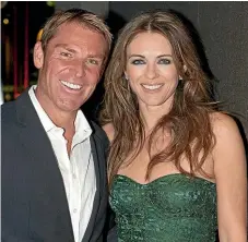  ??  ?? It was when Shane Warne was dating Liz Hurley that he decided he needed to become a better person.