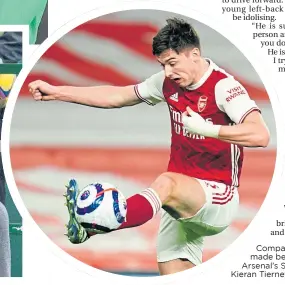  ??  ?? Comparison­s have been made between Doig and Arsenal’s Scotland star Kieran Tierney