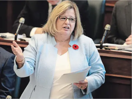  ?? RENE JOHNSTON TORONTO STAR FILE PHOTO ?? Education Minister Lisa Thompson said the resolution was “put forward to impact a policy convention that is a year from now.”