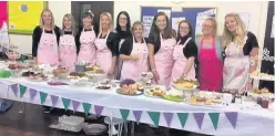  ??  ?? Nicki Newbigging and her friends ran a Macmillan coffee morning in Macclesfie­ld last year