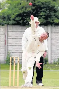  ?? Rob Stratford ?? Danny Moore took four wickets for Widnes against Davenham last Saturday.