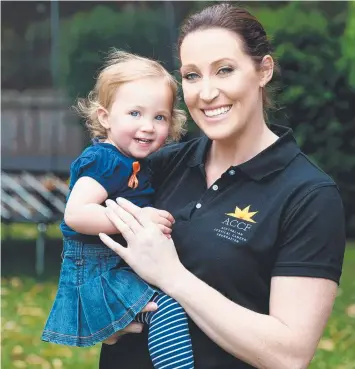  ??  ?? BE SCREENED: Jana Pittman, who is now training to be a gynaecolog­ist, with daughter Emily.