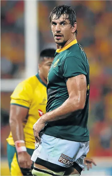  ??  ?? Eben Etzebeth says it’s important to have back-up players who can handle World Cup pressure. Picture: Getty Images