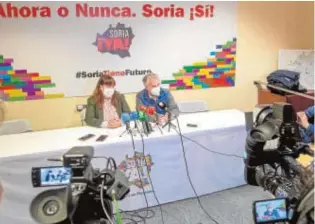  ?? // EFE ?? José Ángel Ceña y su número dos, Vanessa García, ayer en Soria
