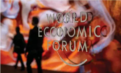  ?? Photograph: Fabrice Coffrini/AFP/Getty Images ?? The World Economic Forum is taking place in Davos, Switzerlan­d, from Monday.
