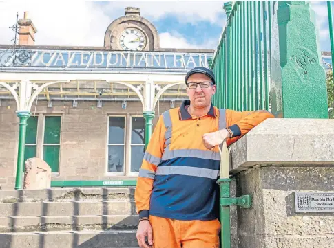  ?? ?? STEAMING AHEAD: Jon Gill, of Caledonian Railway, hopes the event will be a big draw. Picture by Kim Cessford.