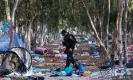  ?? Photograph: Manuel de Almeida/EPA ?? The aftermath of the 7 October attacks at the Supernova music festival. Some have blamed Unit 8200’s ‘technologi­cal hubris’ for the intelligen­ce failure.