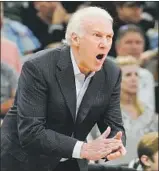 ?? Darren Abate Associated Press ?? GREGG POPOVICH will have to work his coaching without the NBA’s most elite players.