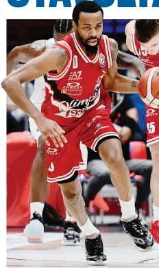  ?? CIAMILLO ?? Kevin Punter, 27 anni, stella di Milano arrivata dalla Stella Rossa