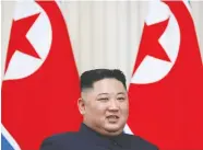  ?? SERGEI ILNITSKY / POOL VIA REUTERS FILES ?? North Korean leader Kim Jong Un says Pyongyang is no
longer bound by a moratorium on nuclear testing.