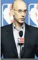  ?? AP ?? Commission­er Adam Silver plans to put the NBA in a bubble for the restart in Orlando.