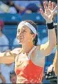  ?? NYT ?? Anastasija Sevastova after beating Sloane Stephens.