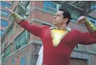  ?? WARNER BROS. PICTURES ?? Zachary Levi and “Shazam!” stayed at No. 1.