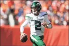  ?? Matthew Stockman / Getty Images ?? Jets QB Zach Wilson.