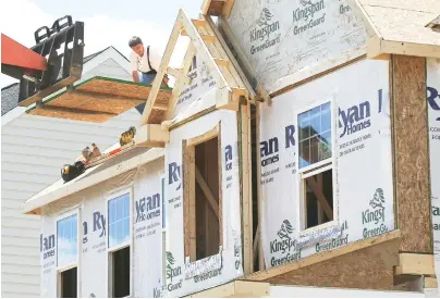  ??  ?? Homebuildi­ng was flat in the Northeast at 87,000 new units added, but tumbled in the Midwest and South, with single-family units in the South seeing their biggest monthly decline in two years. (AP)