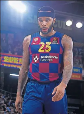  ??  ?? El base Malcolm Delaney, en un partido del Barça en el Palau Blaugrana.