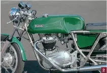  ?? ?? 2: There’s just a single carburetto­r for the twin cylinder Triumph engine, for the simple reason a twin carb set-up wouldn’t fit in.