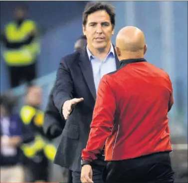  ??  ?? RELEVO. Berizzo será el sustituto de Jorge Sampaoli.