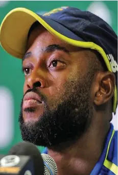  ?? Photo: ESPN ?? South Africa’s T20 World Cup captain Temba Bavuma.