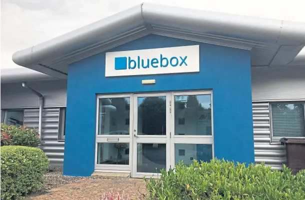  ??  ?? TAKING OFF: The Dunfermlin­e HQ of aviation technology company Bluebox Aviation Systems, which employs around 50 staff.