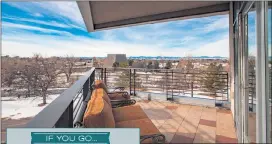  ??  ?? A luxury condo in Cherry Creek’s Monroe Pointe was custom-created from two units.