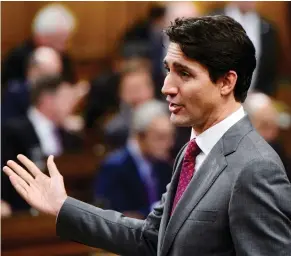  ?? SEAN KILPATRICK / THE CANADIAN PRESS ?? Justin Trudeau’s Liberals have layered carbon pricing on top of existing regulation­s, rather than replacing them, as they should, columnist Andrew Coyne writes.