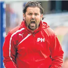  ??  ?? Paul Hartley is looking for a response tonight.