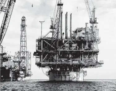  ?? File photo ?? The Devils Tower oil platform in the Gulf of Mexico south of Mobile, Ala., is among McDermott Internatio­nal’s projects. The company posted a $1.9 billion loss in the third quarter.