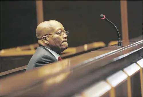  ??  ?? Former president Jacob Zuma in court. The Concourt found in its judgment this week that the NPA has been abused by powerful office-holders, in particular the presidency.