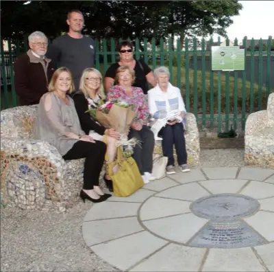  ??  ?? At the unveiling in Rosslare Harbour (from left) back – Tony McCormack, Stuart Vanderblai­ke, Bernie Mullins, Jean Rawsom (WWETB), Liz Duffy (WWETB), Patrick Wallace and Pat Doyle; seated – Elaine De Silveira, Trish Murphy (Tutor), Aileen Ironside and...