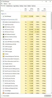  ??  ?? Click the Network column in Windows Task Manager to see which apps, if any, are sending/ receiving data on your network