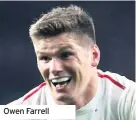  ??  ?? Owen Farrell