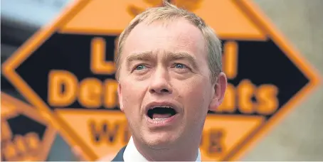  ?? Picture: PA. ?? Tim Farron has stood down as Liberal Democrat leader less than a week after the general election.