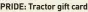  ?? ?? PRIDE: Tractor gift card