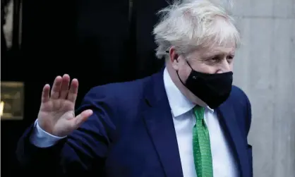  ?? Photograph: John Sibley/Reuters ?? Boris Johnson waves as he leaves Downing Street, in London, on 19 January.