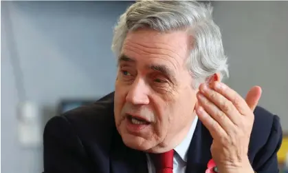  ?? Photograph: Murdo MacLeod/The Guardian ?? Gordon Brown said that poor countries are entitled to payments without resorting to a ‘begging bowl’.