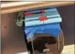  ??  ?? These components of a battery pack were left in the men’s room at Hightstown High School Monday prompting a bomb scare.