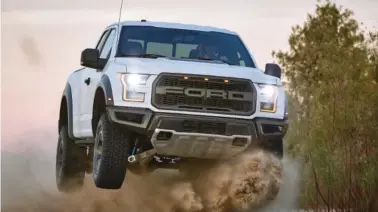  ?? (Nick Nacca) ?? The 2017 Ford F-150 Raptor includes a new high-output, twin-turbo 3.5-liter V-6 EcoBoost engine more powerful than the last generation’s 6.2-liter V-8, churning up 450 horsepower and 510 pound-feet of torque.
