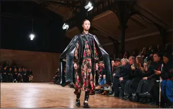  ?? SIMBARASHE CHA — THE NEW YORK TIMES ?? A model presents a look at the Junya Watanabe fall 2024fashio­n show in Paris in March.