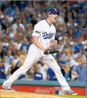  ?? Robert Gauthier Los Angeles Times ?? RICH HILL had a 1.83 earned-run average in six starts after joining the Dodgers in an August trade.