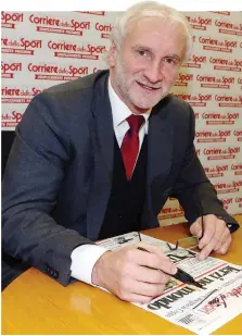  ?? BARTOLETTI ?? Rudi Völler, 59 anni, dg del Bayer Leverkusen
