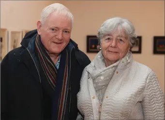  ??  ?? Tony and Elaine Greany pictured at Sean Tester’s show in Drogheda.