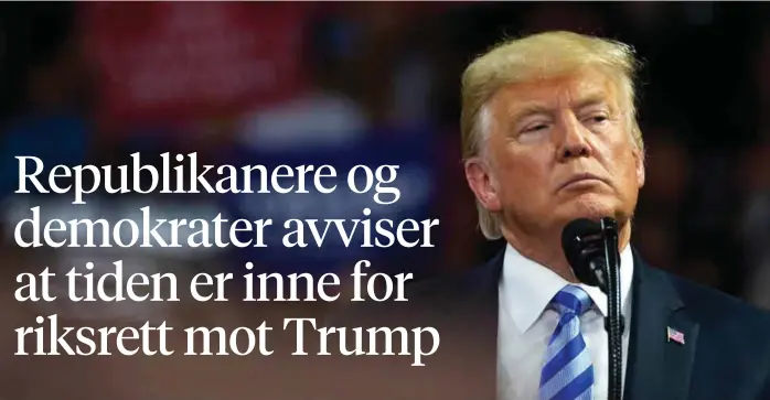  ?? FOTO: AP/NTB SCANPIX ?? I JURIDISK TRØBBEL: USAs president Donald Trump.