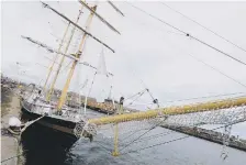  ??  ?? The Tall Ship Royal Helena has signed up for the races.