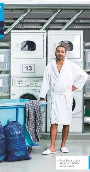  ?? Courtesy: Washmen ?? ■ Rami Shaar at the Washmen facility.