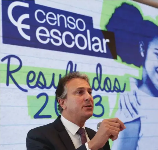  ?? ?? O
ministro da Educação, Camilo Santana, divulgou em entrevista coletiva os resultados do Censo Escolar 2023