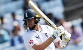  ?? Photograph: Tauseef Mustafa/AFP/Getty
Images ?? Ollie Robinson was given the nod to play in the fourth Test but after making 58 with the bat in England’s first innings was not fully fit to bowl.